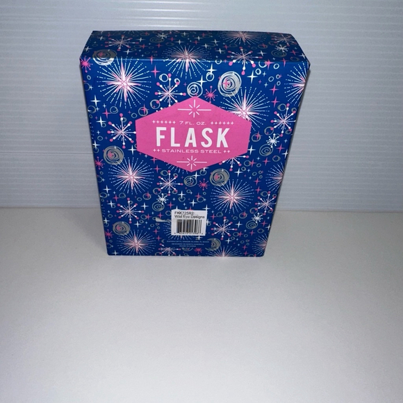 NEW Wild Eye Designs Flask Multi-color 7 FL OZ Stainless Steel Mermaid Girly - Picture 7 of 9